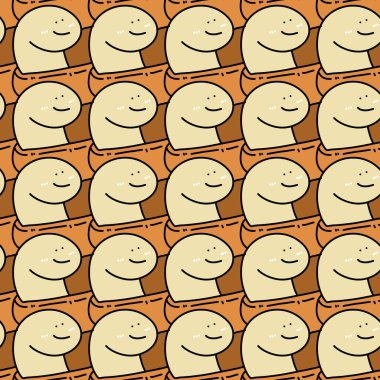 Sevimli canavar çizgi filminin kusursuz deseni