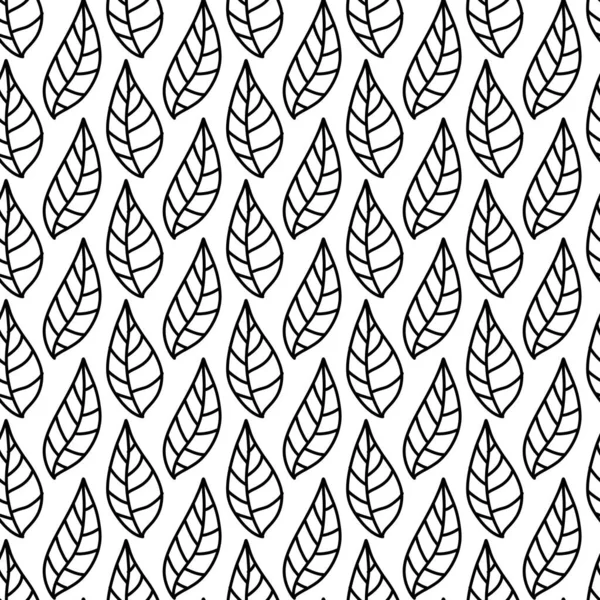 seamless pattern of leaf cartoon