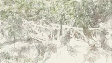 peyzaj arkaplanının sanat rengi