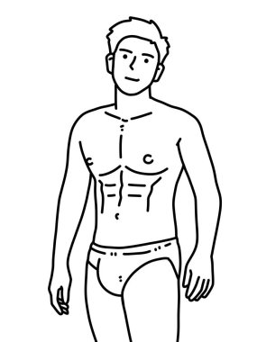 insan karikatürünün siyah ve beyaz renkleri