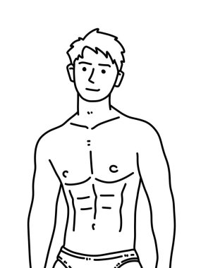 insan karikatürünün siyah ve beyaz renkleri