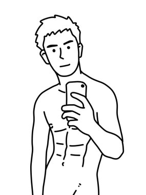 insan karikatürünün siyah ve beyaz renkleri