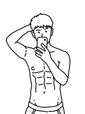 insan karikatürünün siyah ve beyaz renkleri