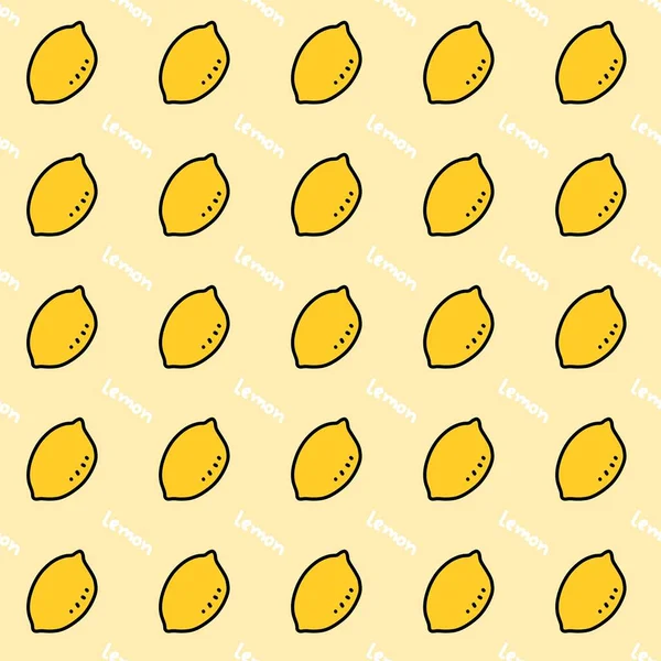 seamless pattern of lemon cartoon