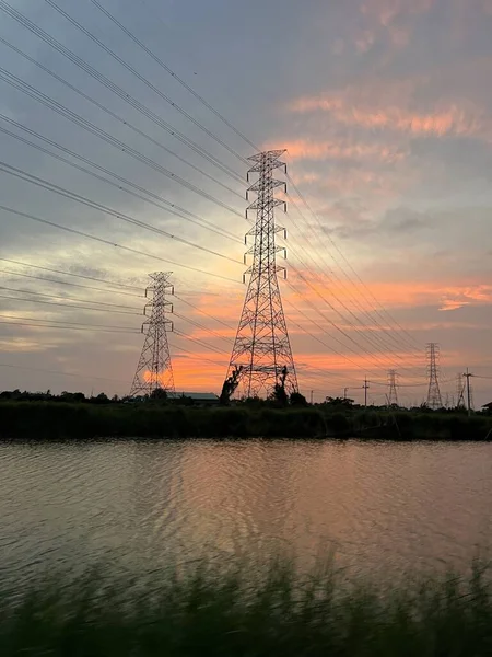 Nahaufnahme Pylon Land Thailand — Stockfoto