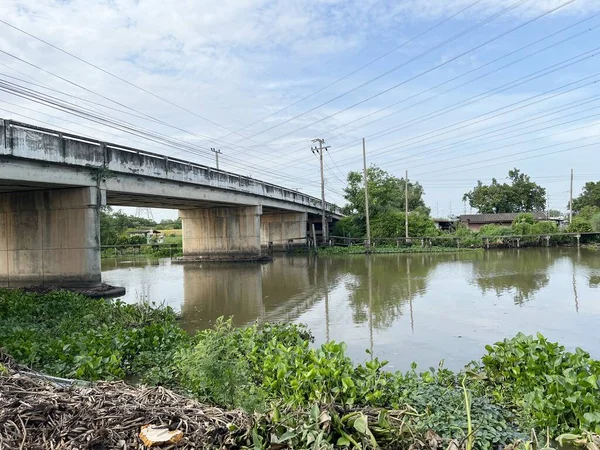 Khlong Preng Κανάλι Στη Χώρα Chachoengsao Ταϊλάνδη — Φωτογραφία Αρχείου