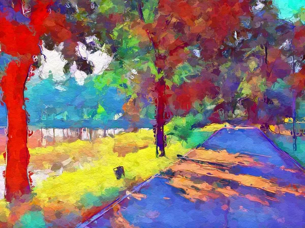 art color of landscape background