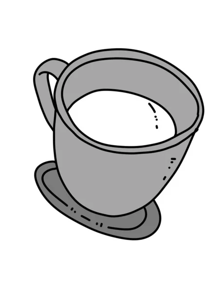 Cup Cartoon White Background — Foto de Stock