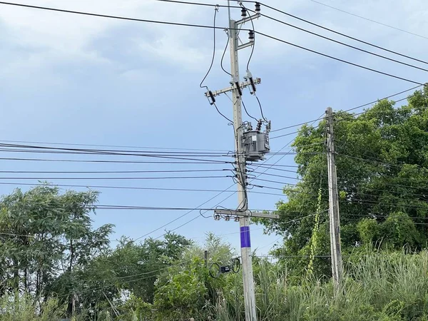 Zblízka Pylon Zemi Thajsko — Stock fotografie