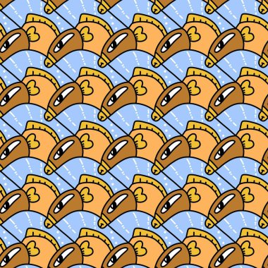 Şirin balık çizgi filminin kusursuz deseni