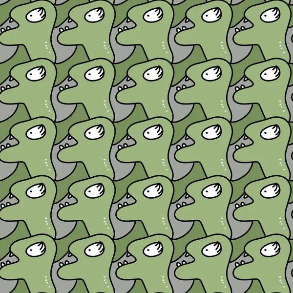 Naadloos Patroon Van Schattig Monster Cartoon — Stockfoto