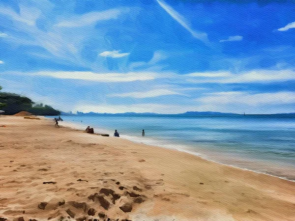Art Color Beach Background — Foto de Stock