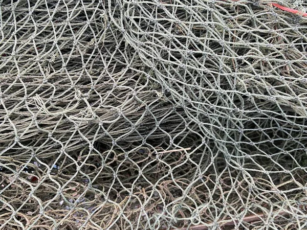 Παλιό Δίχτυ Σχοινί Για Την Αλιεία — Φωτογραφία Αρχείου