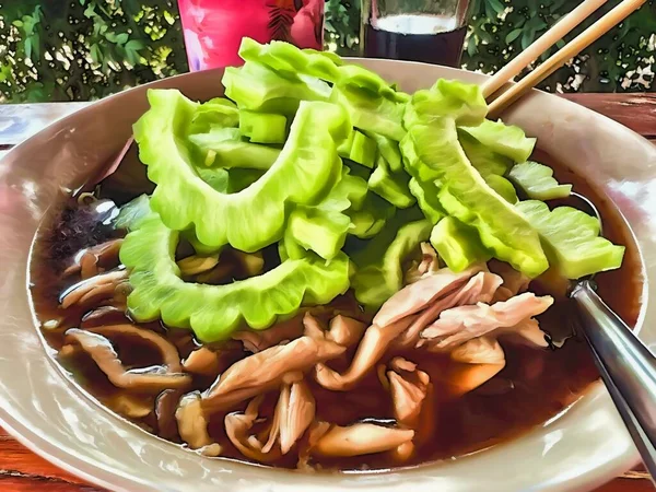 Seni Warna Makanan Mie — Stok Foto