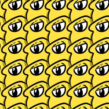 Canavar çizgi filminin kusursuz deseni