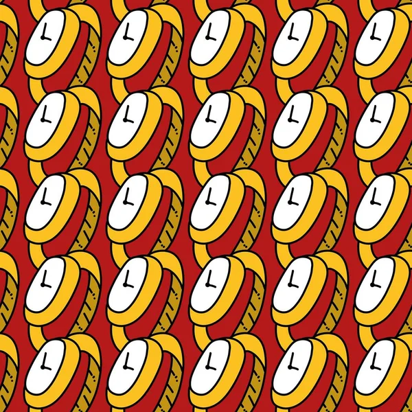 Seamless Pattern Watch Cartoon — Photo