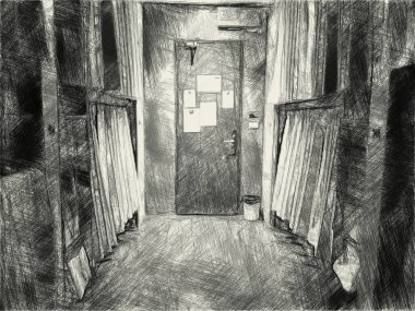 yatak odasının siyah ve beyaz