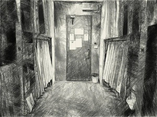 yatak odasının siyah ve beyaz