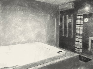 yatak odasının siyah ve beyaz