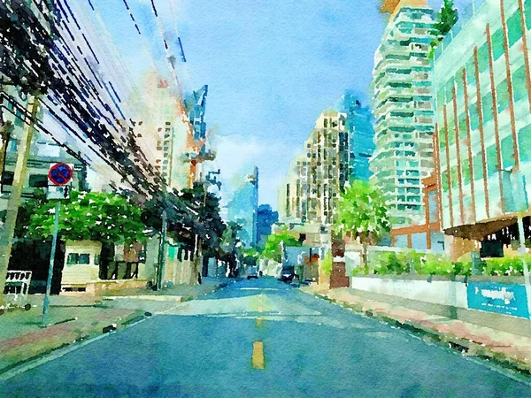 Art Color Road City — Stockfoto