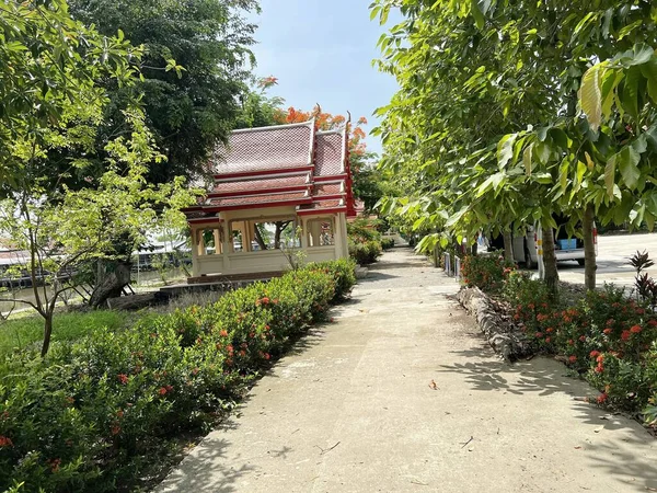 Way Preng Temple Samut Prakarn Thailand — Stockfoto
