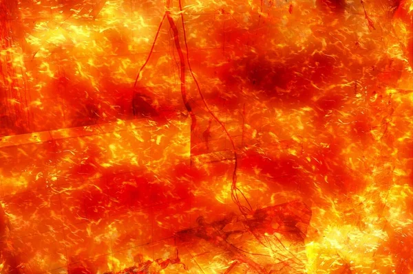 hot fire burning building background