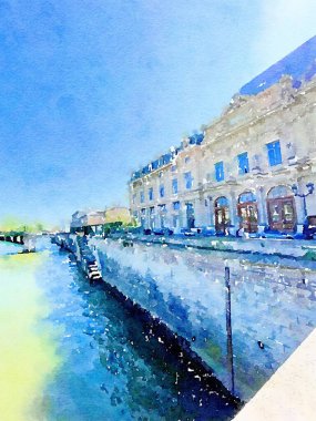 şehir arkaplanının sanat rengi