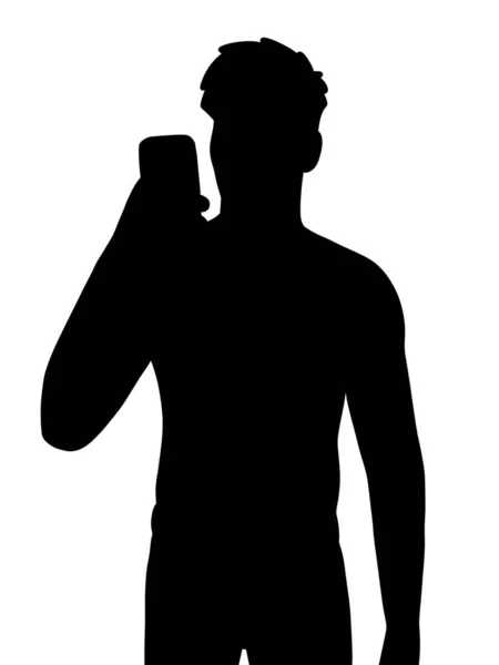 Black White Shape Man — Stock Photo, Image