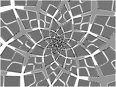 abstract geometric background. monochrome texture. black and white illustration