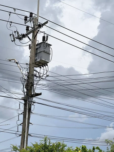 Vysokonapěťová Věž Elektrický Sloup — Stock fotografie