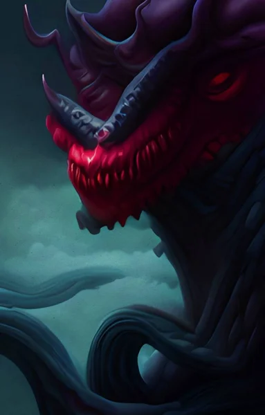 Art Color Dark Dragon — Stockfoto