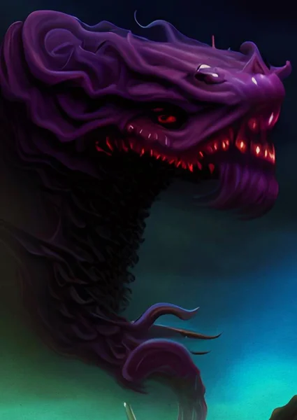 Art Color Dark Dragon — Stockfoto