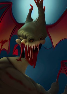 a 3d rendering of a fantasy dragon
