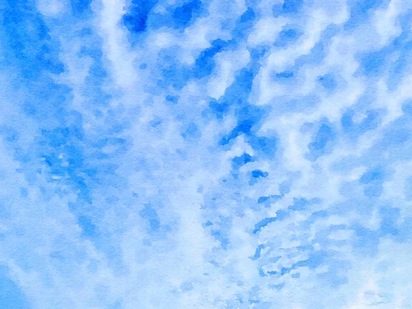 Абстрактный Акварельный Фон Синей Белой Краской — стоковое фото