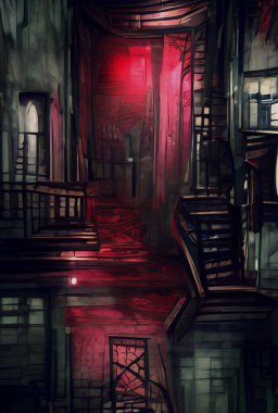 art color of dark town