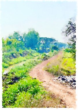 peyzaj arkaplanının sanat rengi