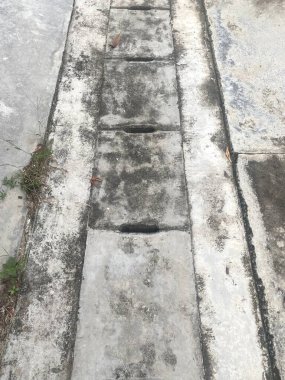 the old concrete pavement, texture of cement floor.