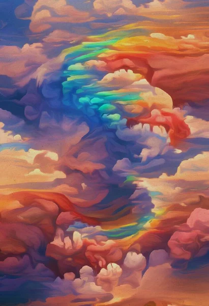 art color of beautiful clouds background