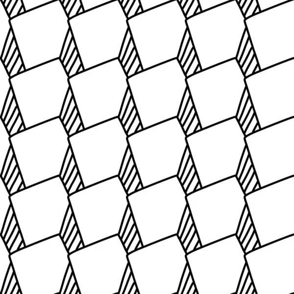 Abstract Black White Ornamental Pattern — Fotografia de Stock