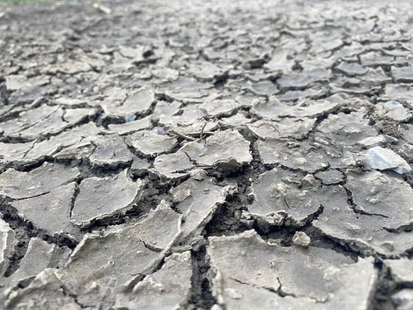 stock image close up dry cracked ground texture