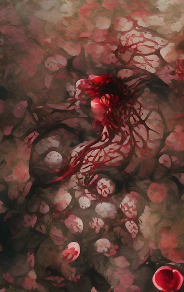 Art Color Red Bloody Monster Background — Fotografia de Stock