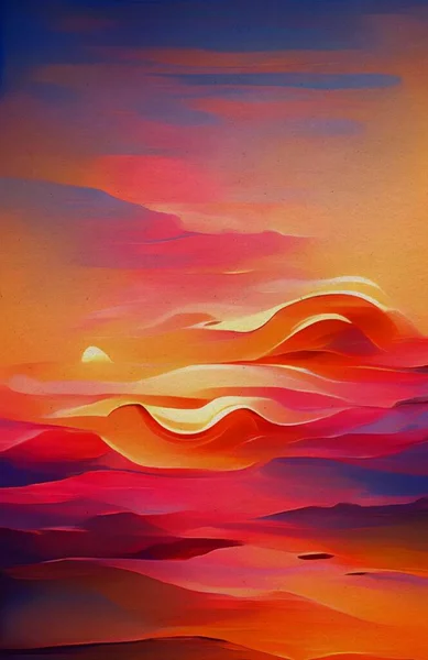 Τέχνη Χρώμα Φόντο Ηλιοβασίλεμα — Φωτογραφία Αρχείου
