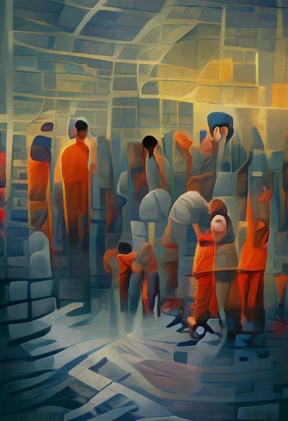 Art Color Male Inmate Prison — Stok fotoğraf