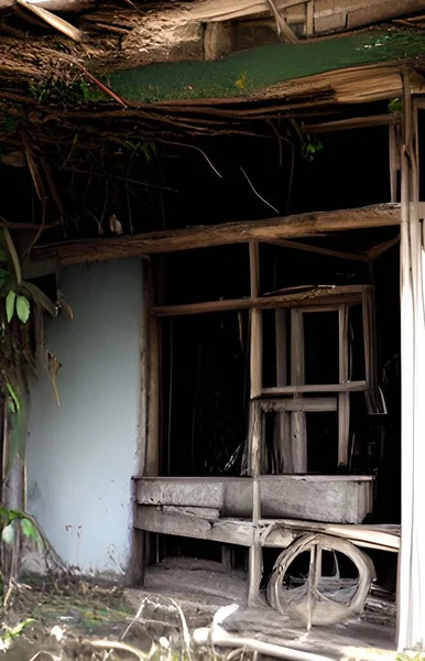 Antigua Casa Abandonada Pueblo —  Fotos de Stock