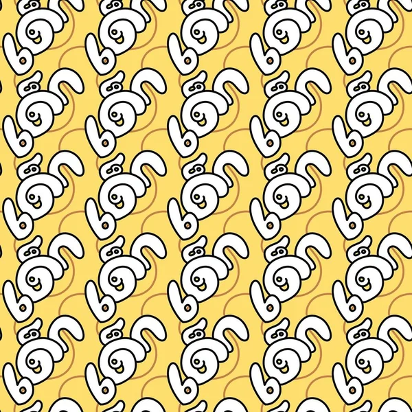 Seamless Pattern Text Kid Cartoon Thai Word — Zdjęcie stockowe