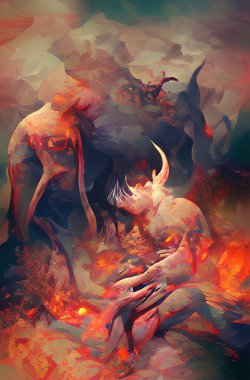 abstract background with a beautiful pattern of the red hell