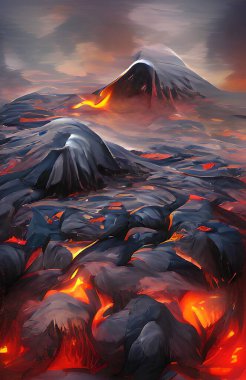 Dağların güzel manzarası