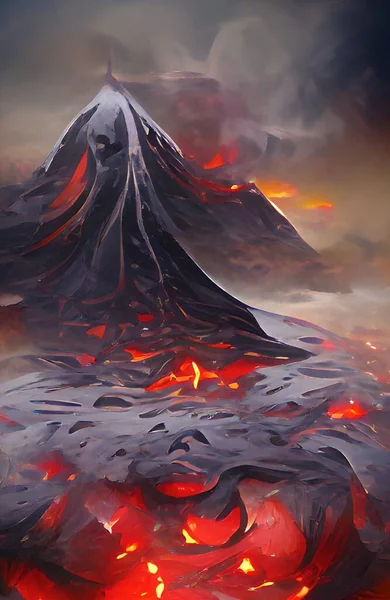 Vulkan Bergen — Stockfoto