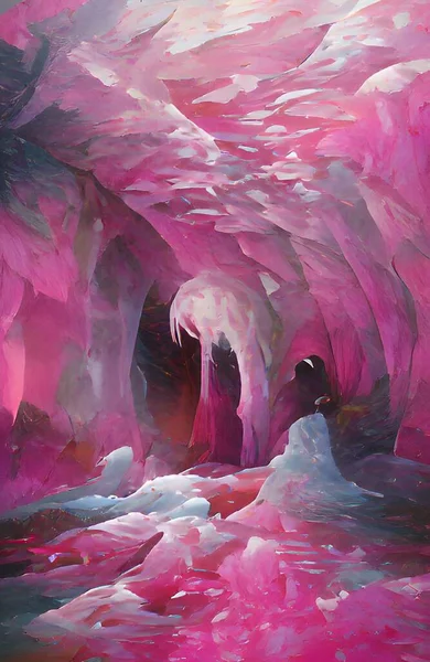 Цвет Розовой Пещеры — стоковое фото