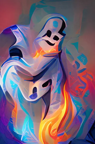 Art Color Abstract Ghost Background — Photo